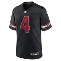 Men's Arizona Cardinals Rondale Moore Number 4 Nike Black Game Jersey