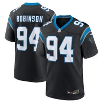 Men's Carolina Panthers A'Shawn Robinson Number 94 Nike Black Game Jersey