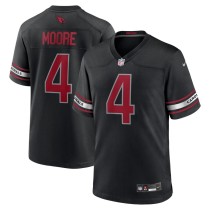 Men's Arizona Cardinals Rondale Moore Number 4 Nike Black Game Jersey