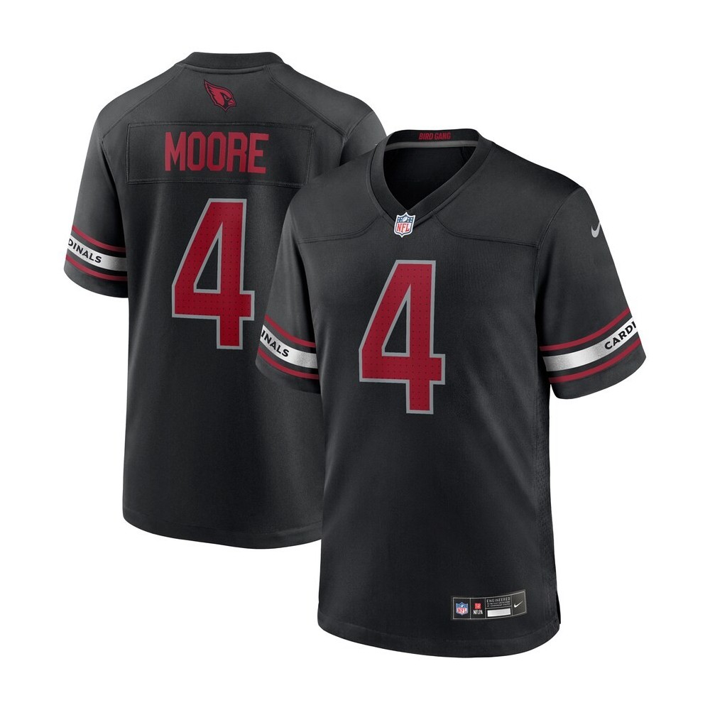 Men's Arizona Cardinals Rondale Moore Number 4 Nike Black Game Jersey