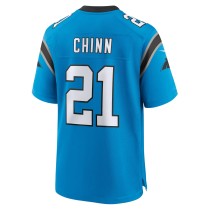 Men's Carolina Panthers Jeremy Chinn Number 21 Nike Blue Alternate Game Jersey