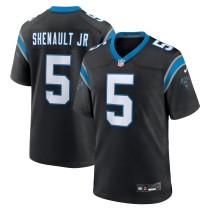 Men's Carolina Panthers Laviska Shenault Jr. Number 5 Nike Black Team Game Jersey