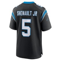 Men's Carolina Panthers Laviska Shenault Jr. Number 5 Nike Black Team Game Jersey