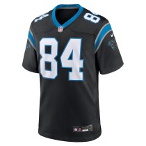 Men's Carolina Panthers Stephen Sullivan Number 84 Nike Black Team Game Jersey