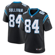 Men's Carolina Panthers Stephen Sullivan Number 84 Nike Black Team Game Jersey