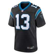 Men's Carolina Panthers Troy Hill Number 13 Nike Black Team Game Jersey