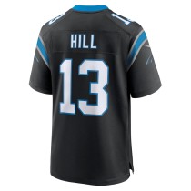 Men's Carolina Panthers Troy Hill Number 13 Nike Black Team Game Jersey