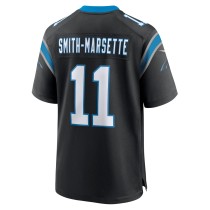 Men's Carolina Panthers Ihmir Smith-Marsette Number 11 Nike Black Team Game Jersey