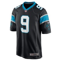 Men's Carolina Panthers Matt Corral Number 9 Nike Black Player Game Jersey