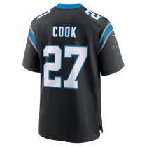 Men's Carolina Panthers Alex Cook Number 27 Nike Black Game Jersey