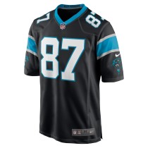 Men's Carolina Panthers Muhsin Muhammad Number 87 Nike Black Retired Player Jersey