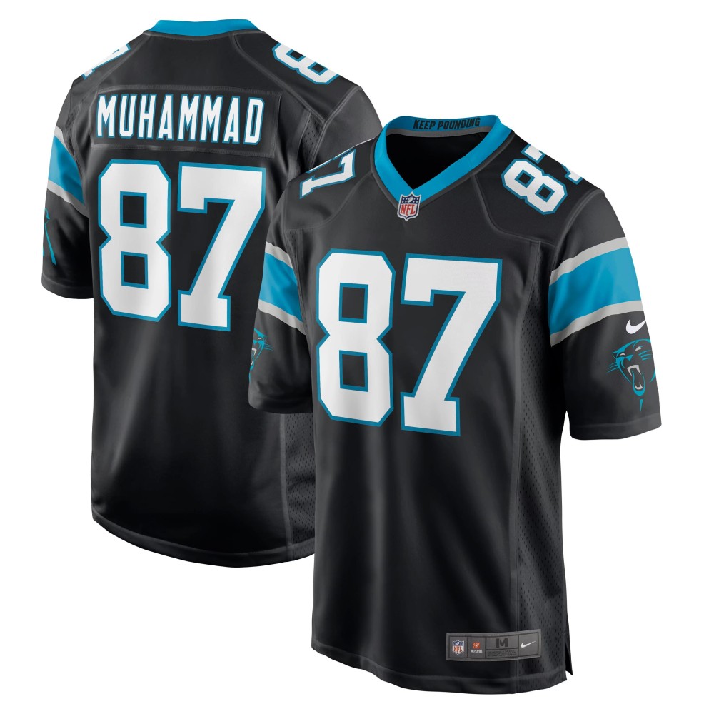 Men's Carolina Panthers Muhsin Muhammad Number 87 Nike Black Retired Player Jersey