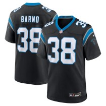 Men's Carolina Panthers Amaré Barno Number 38 Nike Black Game Jersey