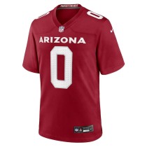 Men's Arizona Cardinals Zach Pascal Number 0 Nike Cardinal Game Player Jersey