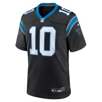 Men's Carolina Panthers Johnny Hekker Number 10 Nike Black Team Game Jersey