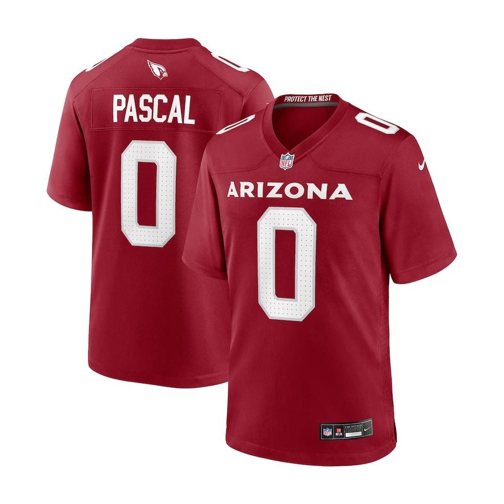 Men's Arizona Cardinals Zach Pascal Number 0 Nike Cardinal Game Player Jersey