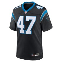 Men's Carolina Panthers Josey Jewell Number 47 Nike Black Game Jersey