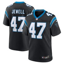 Men's Carolina Panthers Josey Jewell Number 47 Nike Black Game Jersey