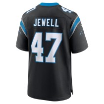 Men's Carolina Panthers Josey Jewell Number 47 Nike Black Game Jersey