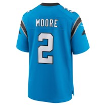 Men's Carolina Panthers D.J. Moore Number 2 Nike Blue Alternate Game Jersey