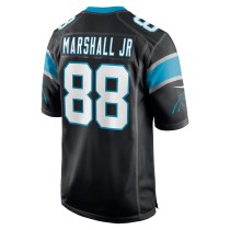 Men's Carolina Panthers Terrace Marshall Jr. Number 88 Nike Black 2021 NFL Draft Pick Player Game Jersey