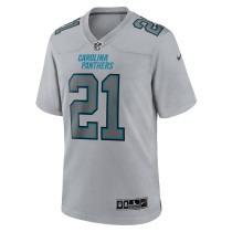 Men's Carolina Panthers Jeremy Chinn Number 21 Nike Gray Atmosphere Fashion Game Jersey