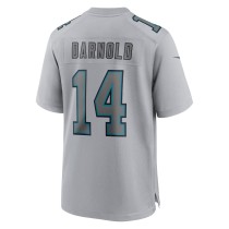 Men's Carolina Panthers Sam Darnold Number 14 Nike Gray Atmosphere Fashion Game Jersey