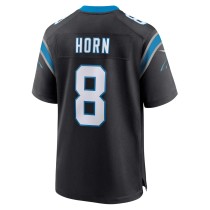 Men's Carolina Panthers Jaycee Horn Number 8  Nike Black Game Jersey