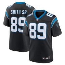 Men's Carolina Panthers Steve Smith Sr. Number 89 Nike Black Retired Player Game Jersey