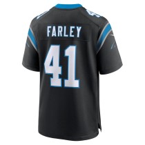 Men's Carolina Panthers Matthias Farley Number 41 Nike Black Game Jersey