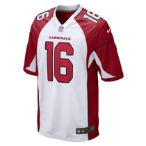 Men's Arizona Cardinals Jake Plummer Number 16 Nike White Retired Player Game Jersey