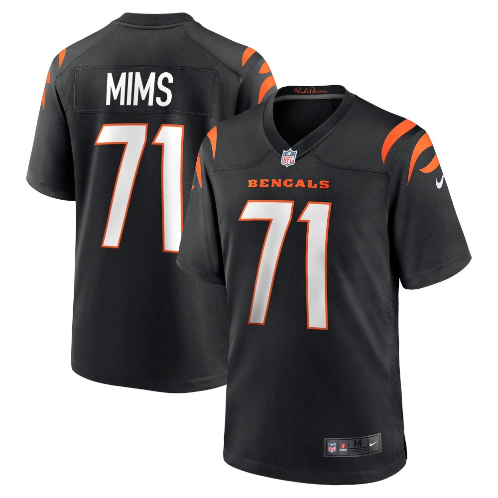 Men's Cincinnati Bengals Amarius Mims Number 71 Nike Black Player Game Jersey