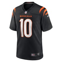 Men's Cincinnati Bengals Brad Robbins Number 10 Nike Black Team Game Jersey