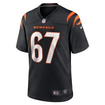 Men's Cincinnati Bengals Cordell Volson Number 67 Nike Black Game Player Jersey