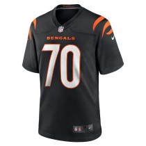 Men's Cincinnati Bengals D'Ante Smith Number 70 Nike Black Game Jersey