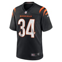 Men's Cincinnati Bengals Demetric Felton Jr. Number 34 Nike Black Team Game Jersey