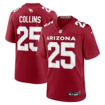 Men's Arizona Cardinals Zaven Collins Number 25 Nike Cardinal Home Game Jersey