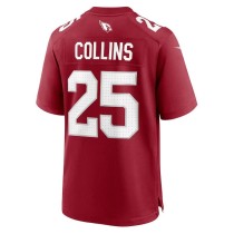 Men's Arizona Cardinals Zaven Collins Number 25 Nike Cardinal Home Game Jersey