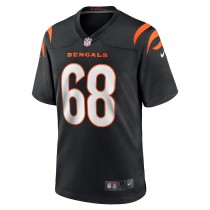 Men's Cincinnati Bengals Josh Tupou Number 68 Nike Black Game Player Jersey