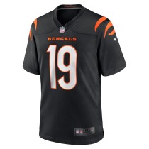 Men's Cincinnati Bengals Kendric Pryor Number 19 Nike Black Game Jersey