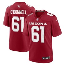 Men's Arizona Cardinals Carter O'Donnell Number 61 Nike Cardinal Team Game Jersey