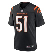 Men's Cincinnati Bengals Markus Bailey Number 51 Nike Black Game Jersey