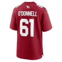 Men's Arizona Cardinals Carter O'Donnell Number 61 Nike Cardinal Team Game Jersey