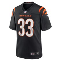 Men's Cincinnati Bengals Nick Scott Number 33 Nike Black Game Player Jersey