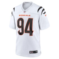 Men's Cincinnati Bengals Sam Hubbard Number 94 Nike White Game Jersey