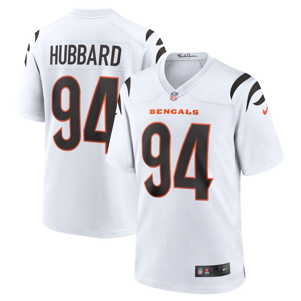 Men's Cincinnati Bengals Sam Hubbard Number 94 Nike White Game Jersey