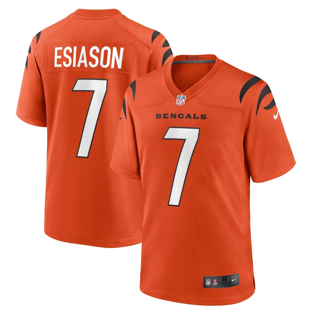 Men's Cincinnati Bengals Boomer Esiason Number 7 Nike Orange Retired Player Jersey