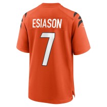 Men's Cincinnati Bengals Boomer Esiason Number 7 Nike Orange Retired Player Jersey