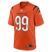 Men's Cincinnati Bengals Myles Murphy Number 99 Nike Orange Team Game Jersey