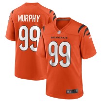 Men's Cincinnati Bengals Myles Murphy Number 99 Nike Orange Team Game Jersey